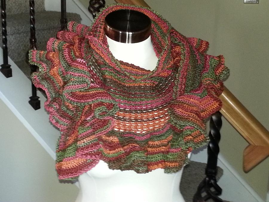 Pollyanna Shawl by designer Mona Modica