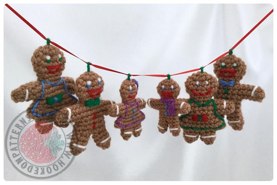 Gingerbread Family Christmas Tree Decorations 