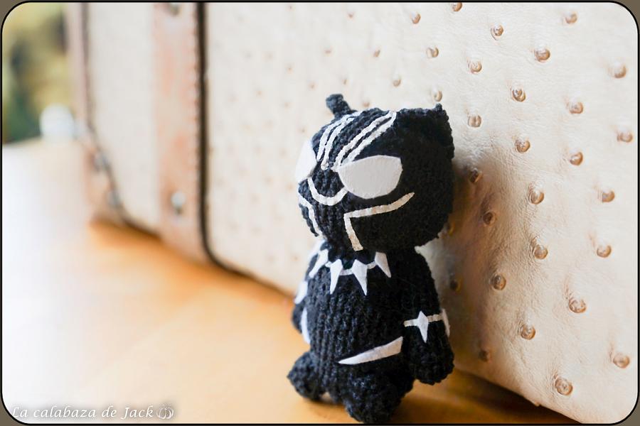 Black Panther Amigurumi - Marvel - La Calabaza de Jack