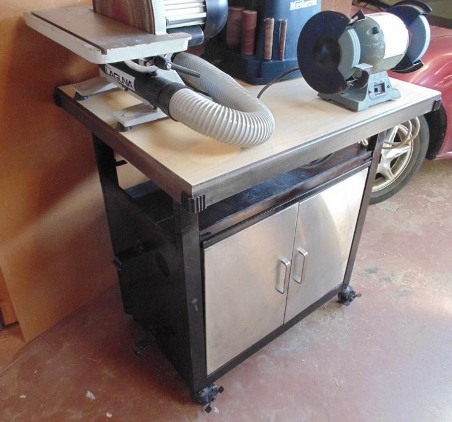 MOBILE TOOL STAND /RECYCLED BBQ STAND 