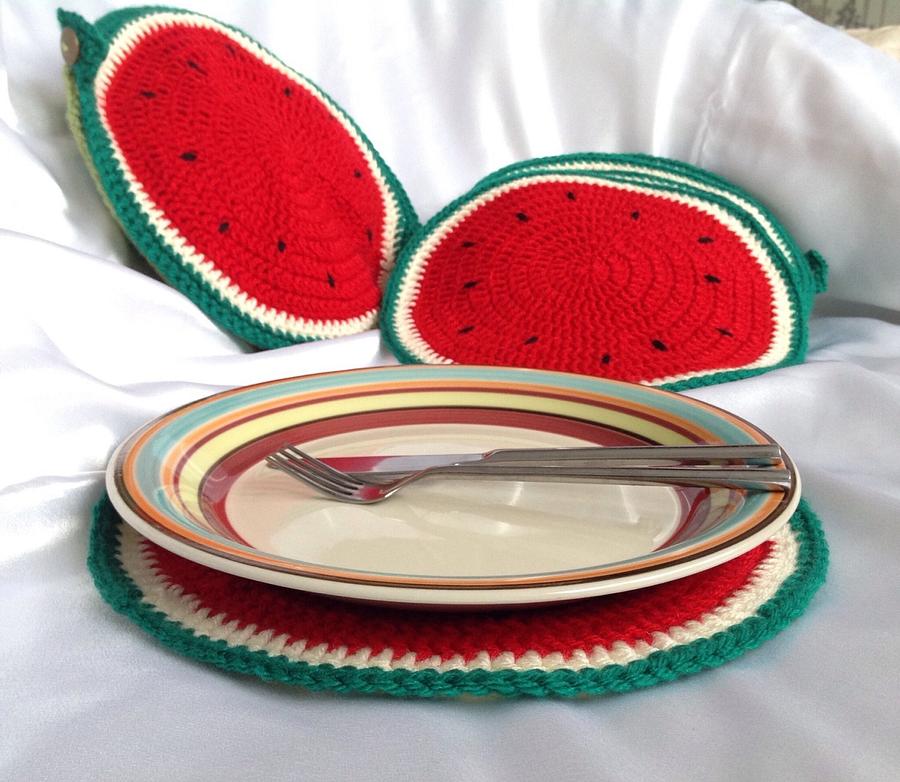 Sliced Watermelon Placemat Set