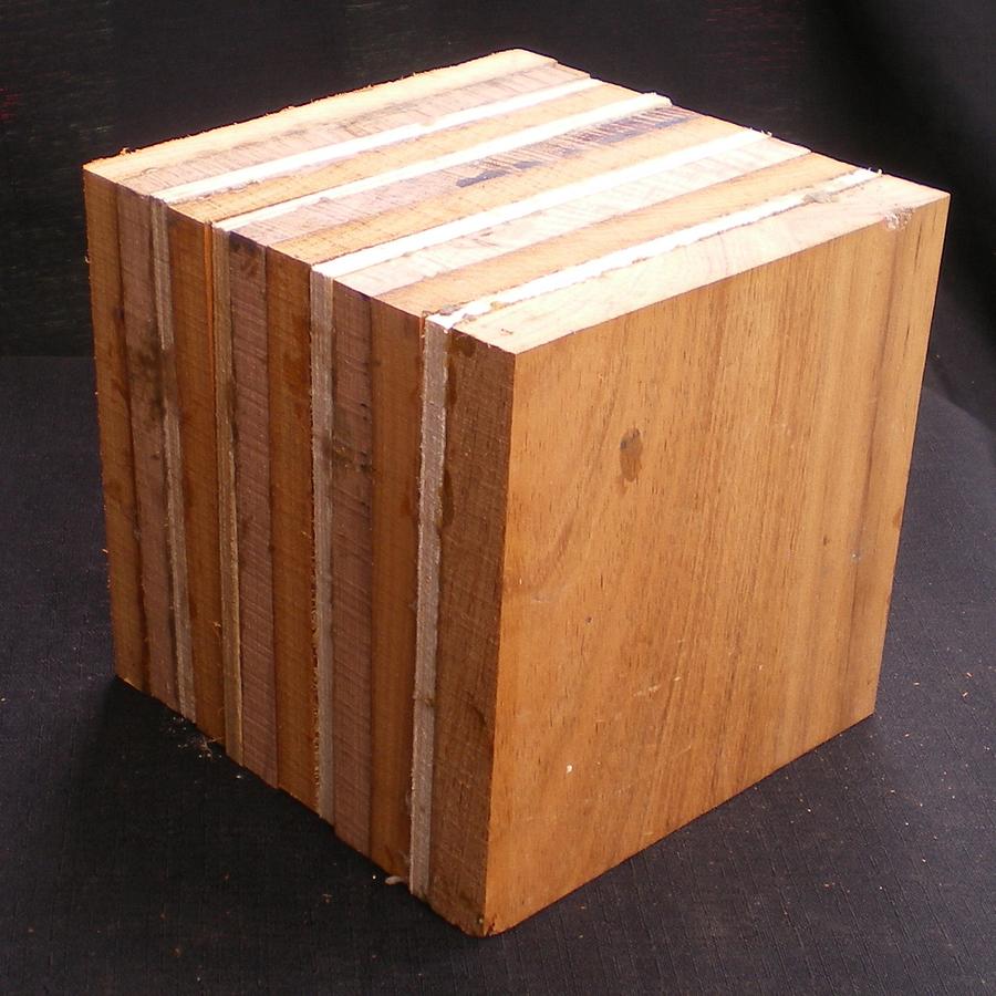 LAMINATED CUBE TURNING