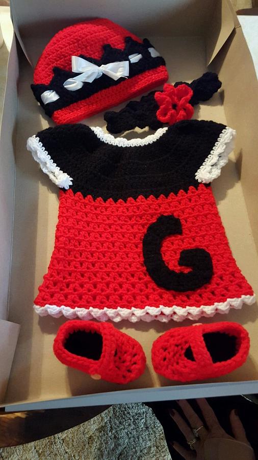 UGA baby girl outfit