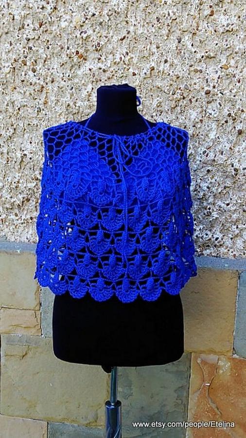 Crochet Beach Set, Blue Crochet Skirt, Crochet Bustier, Lace Suit, Resort Cover up, Summer Lace