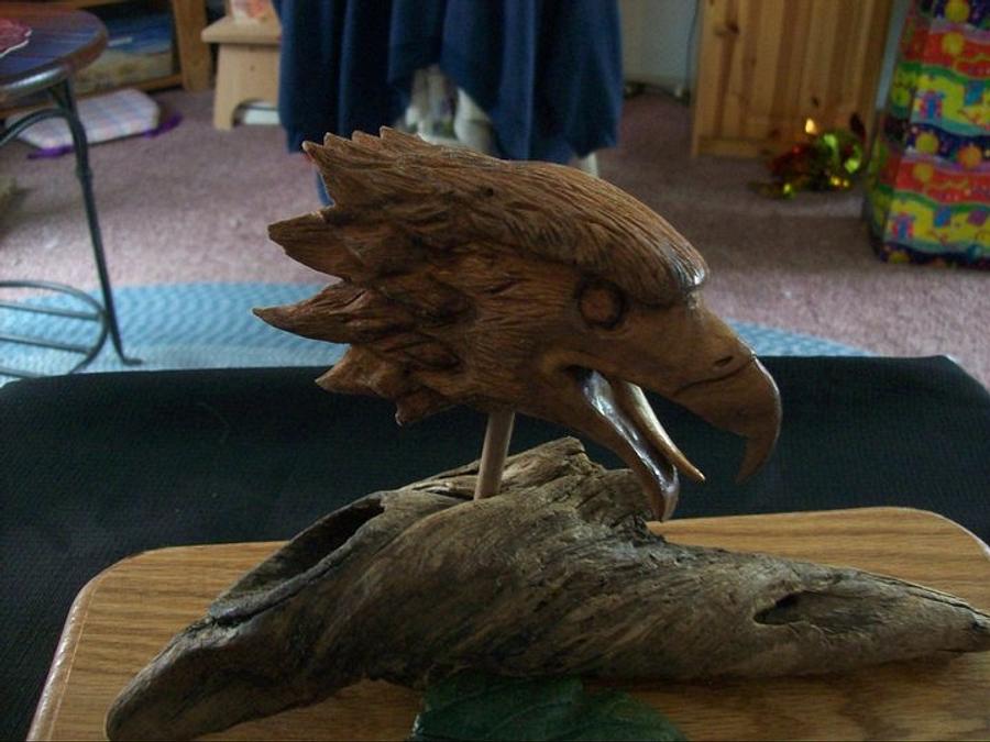 Eagle Head carving