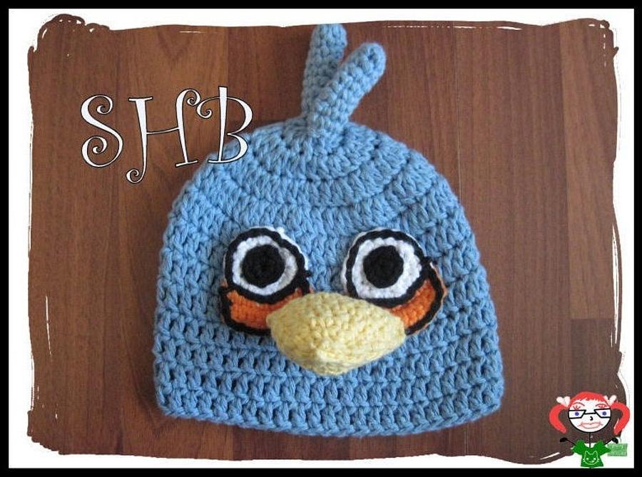 Not So Happy Birds Crochet Hats