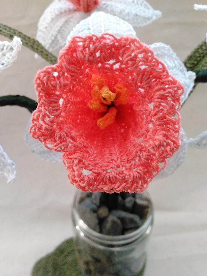 Crochet Cotinga Daffodils (Pink Species)