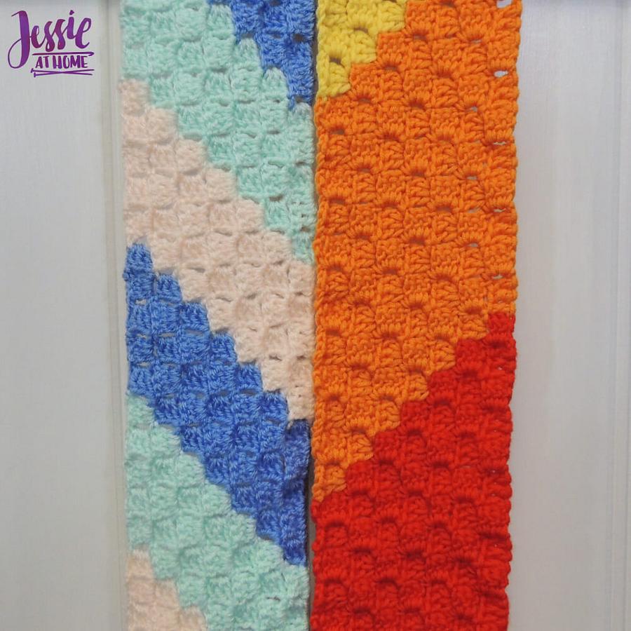 Scarf Squared – Double Crochet C2C Box Stitch Tutorial