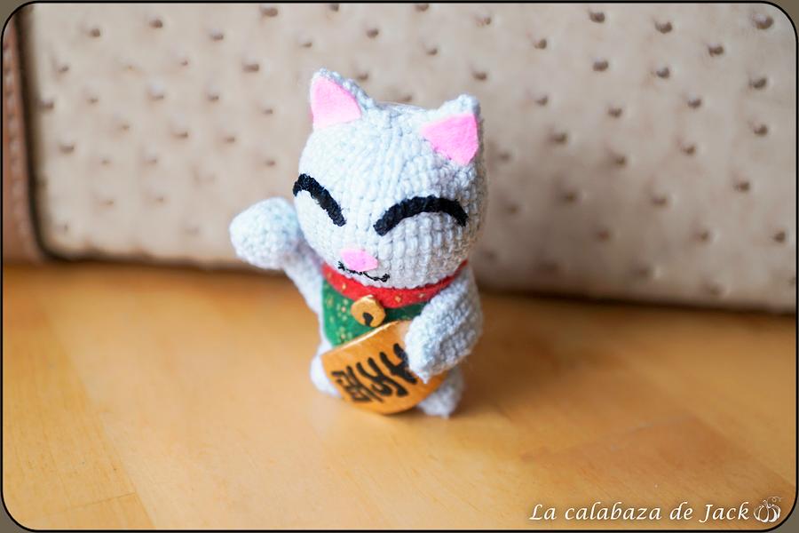 Maneki-neko Amigurumi - La Calabaza de Jack