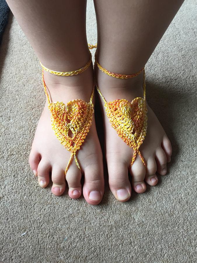 Barefoot Sandals Heart Shape