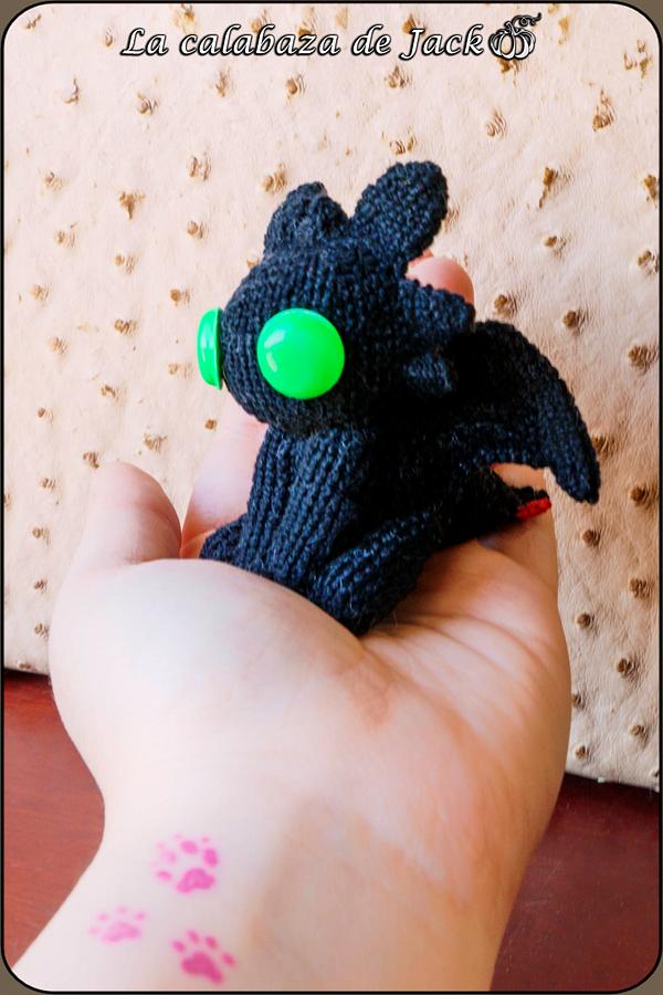 Toothless Amigurumi - How to train your dragon - La Calabaza de Jack