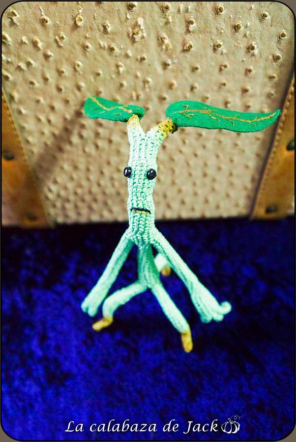 Bowtruckle Amigurumi - Fantastic Beasts - La Calabaza de Jack