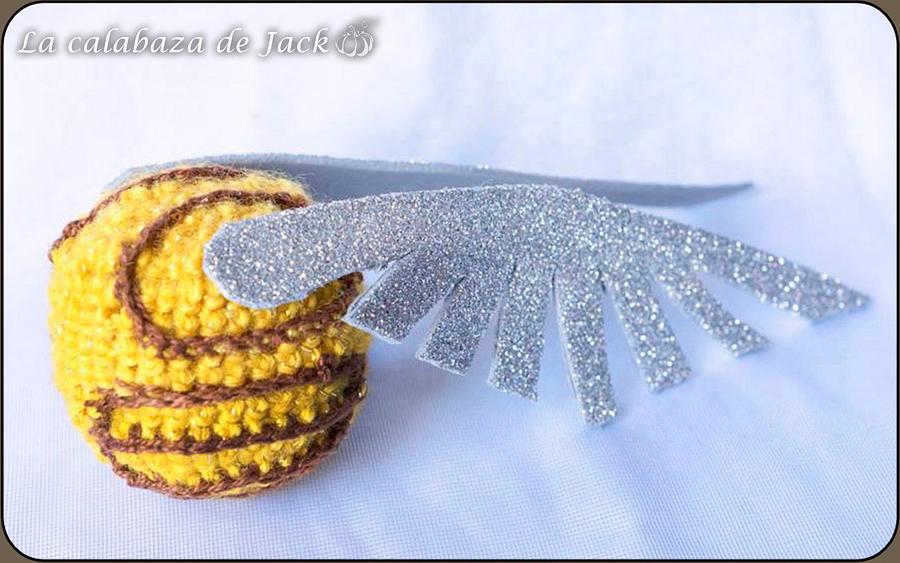 Snitch Amigurumi - Harry Potter - La Calabaza de Jack