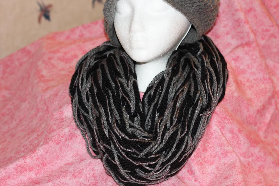 Chunky Hand Knitted Infinity Scarf