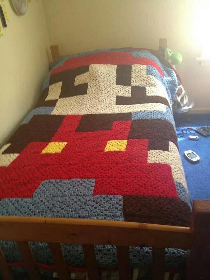 Mario Granny Square Afghan