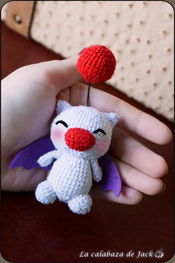 Moogle Amigurumi - Final Fantasy - La Calabaza de Jack