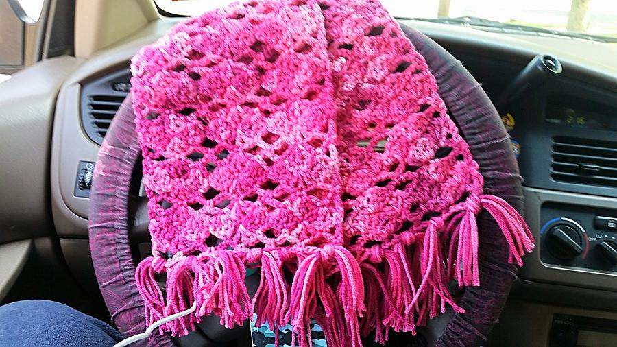 Sweet Pink Spring Scarf