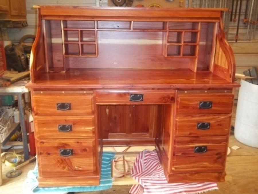 Cedar Roll top desk