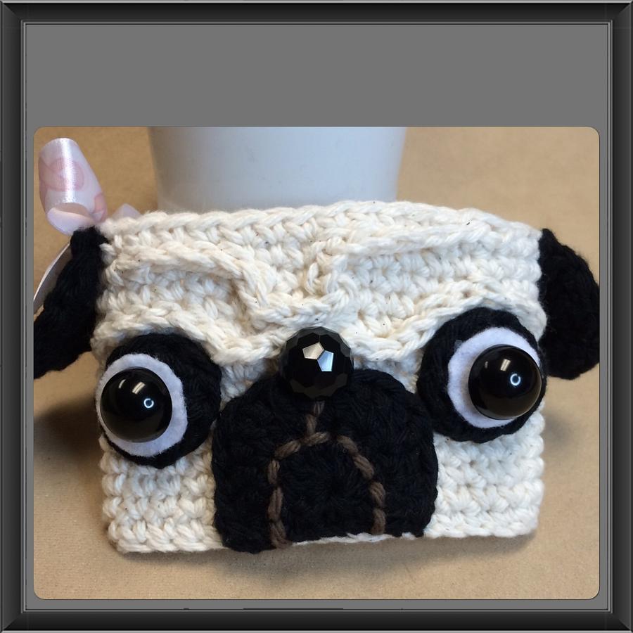 Pug Coffee Cup Cozy