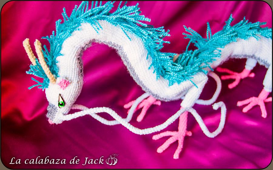 Haku Dragon Amigurumi - Spirited Away - Studio Ghibli - La Calabaza de Jack