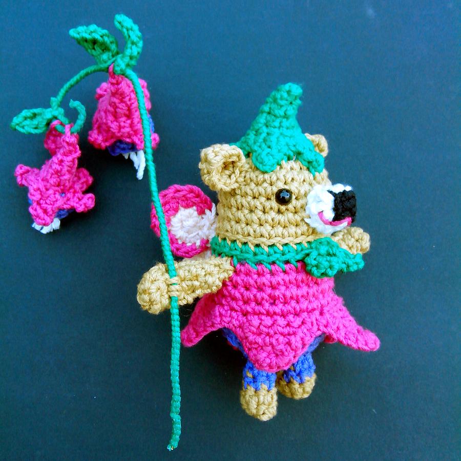 Fuchsia fairy bear