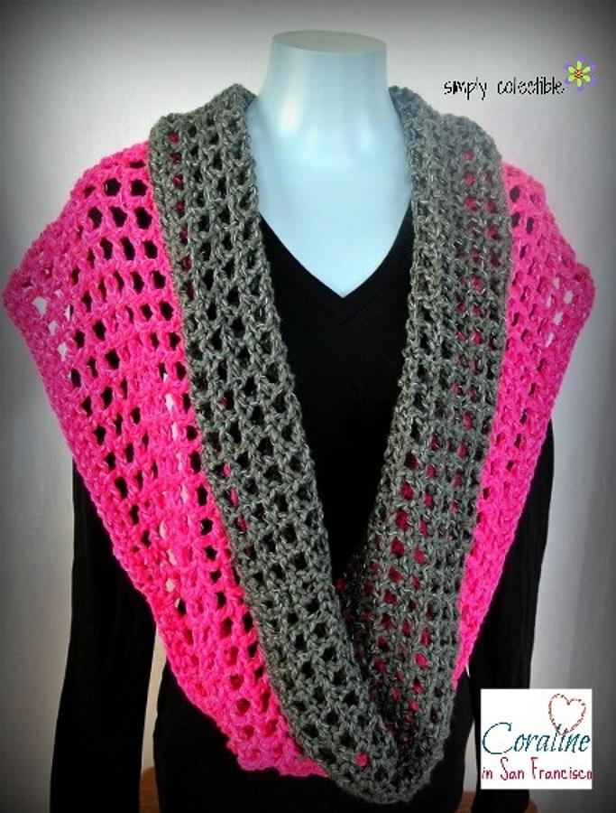 Free pattern - Coraline in San Francisco cowl wrap