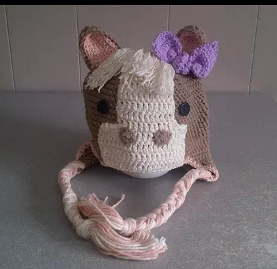 crocheted Horse hat