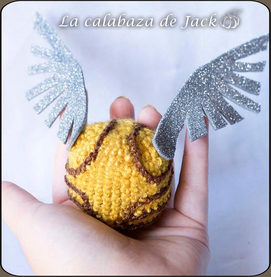 Snitch Amigurumi - Harry Potter - La Calabaza de Jack