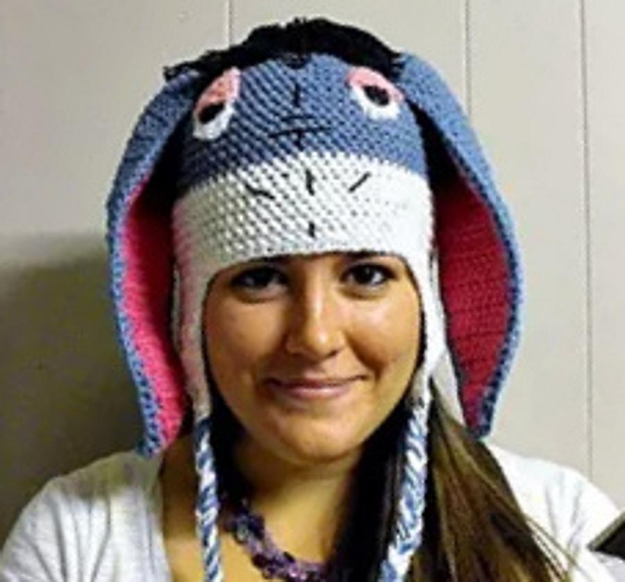 Eeyore inspired crocheted Hat