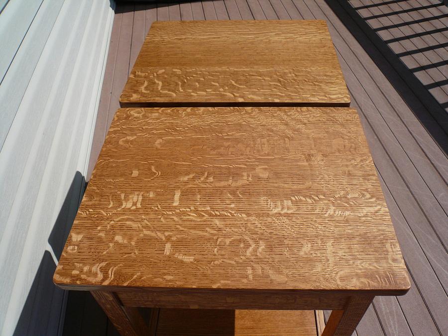 Craftsman style end tables