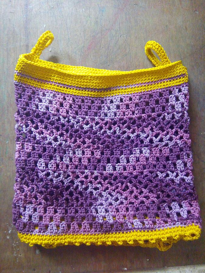 Purple "dietforplastic" bag