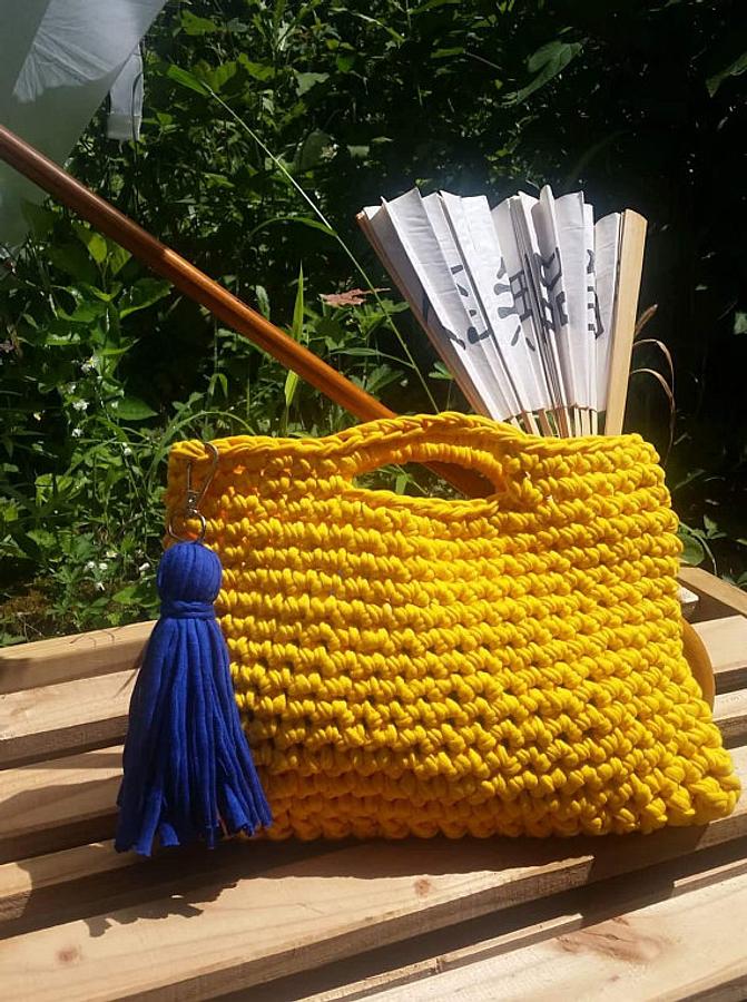 Yellow Bag, Crochet Bag, Summer Bag, Cotton Bag, Handmade Bag, Women Bag, Handmade Bag