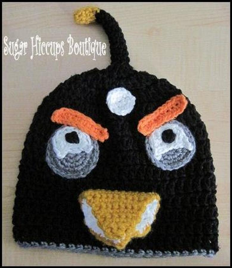 Not So Happy Birds Crochet Hats