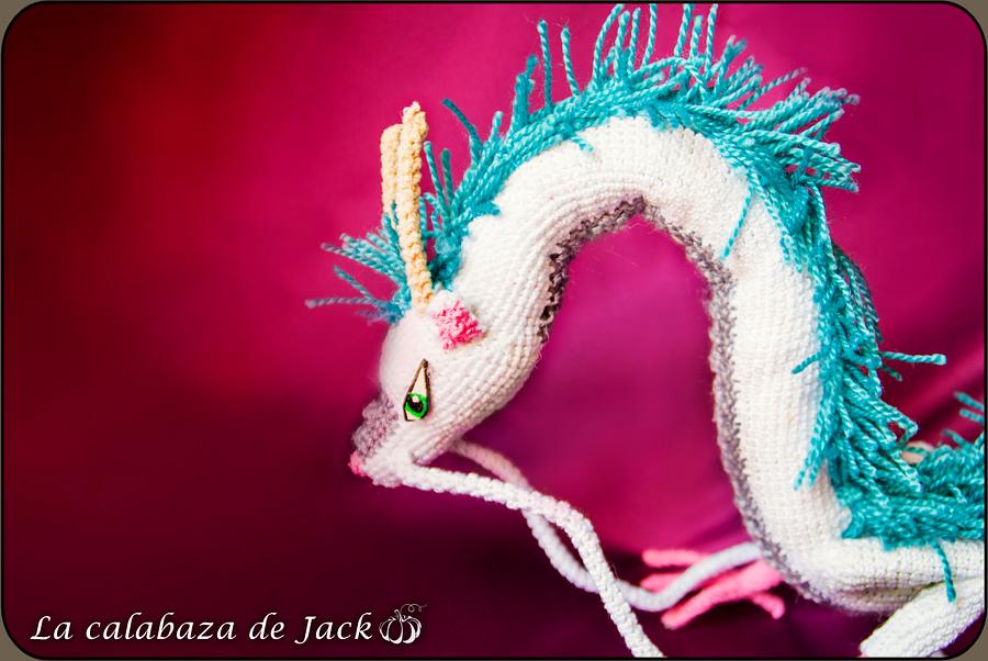 Haku Dragon Amigurumi - Spirited Away - Studio Ghibli - La Calabaza de Jack