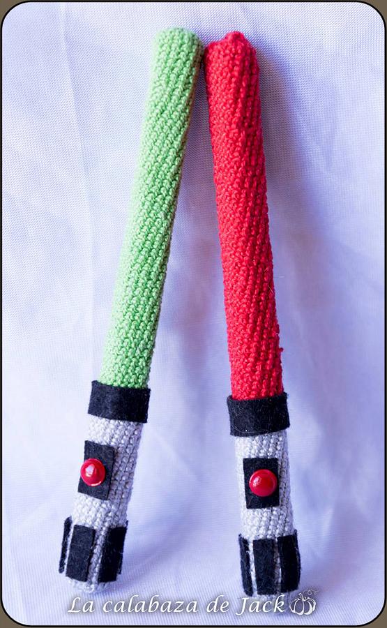 Lightsaber Amigurumi - Star Wars - La Calabaza de Jack