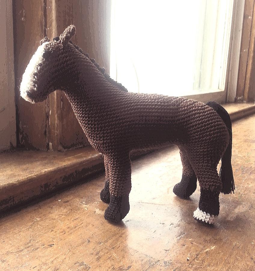 crocheted Horse