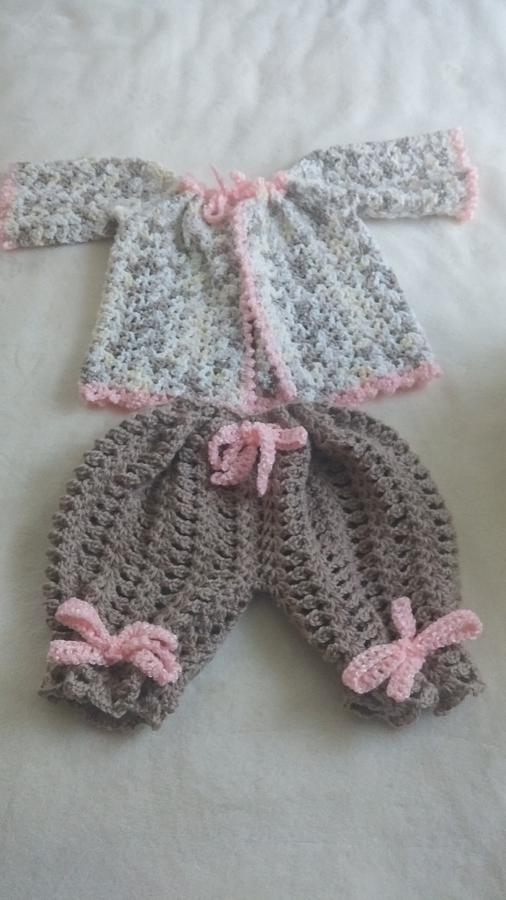 Baby girl bloomer set