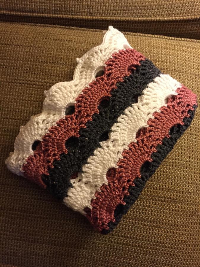 Crocheted virus blanket