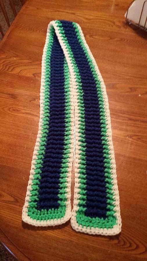 Seahawks inspired scarf