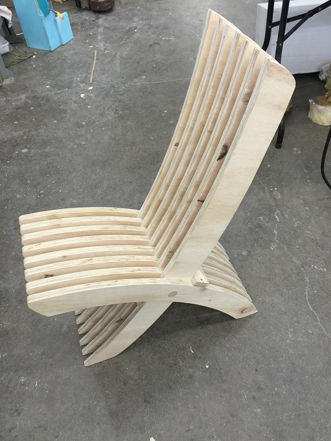Chair from scrap wood