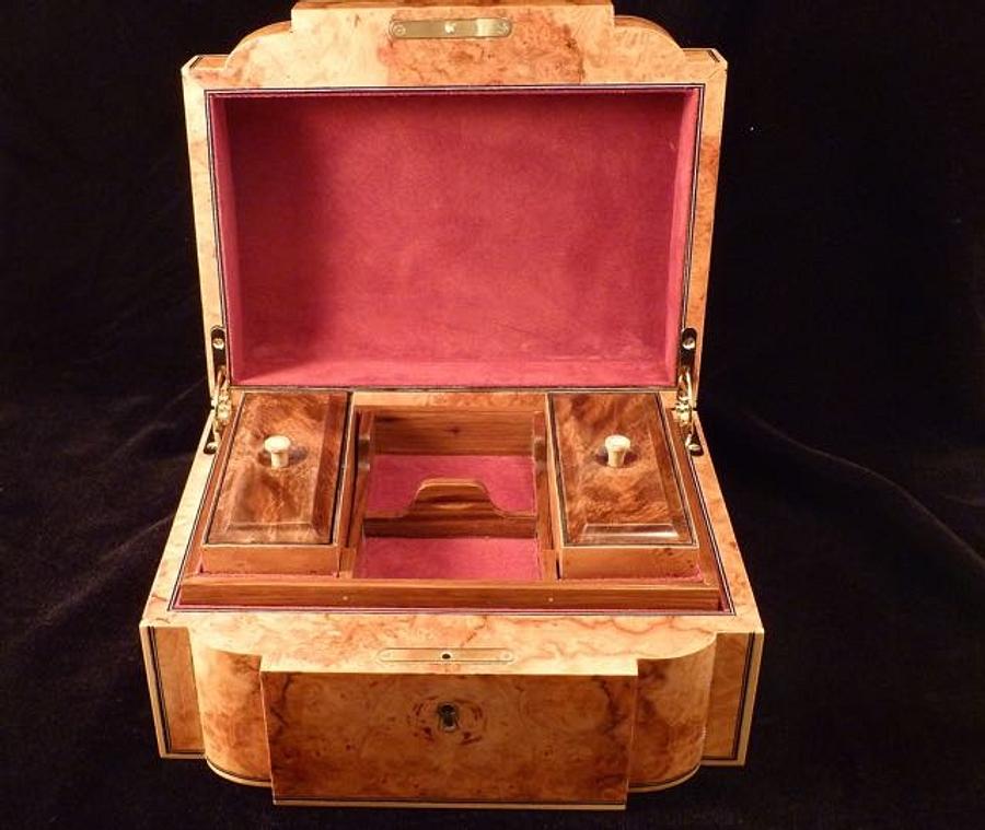 Maple Burl Jewelry Box