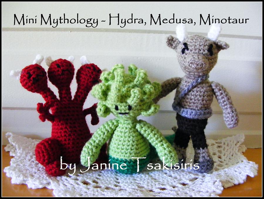 Mini Mythology - Minotaur, Medusa, Hydra