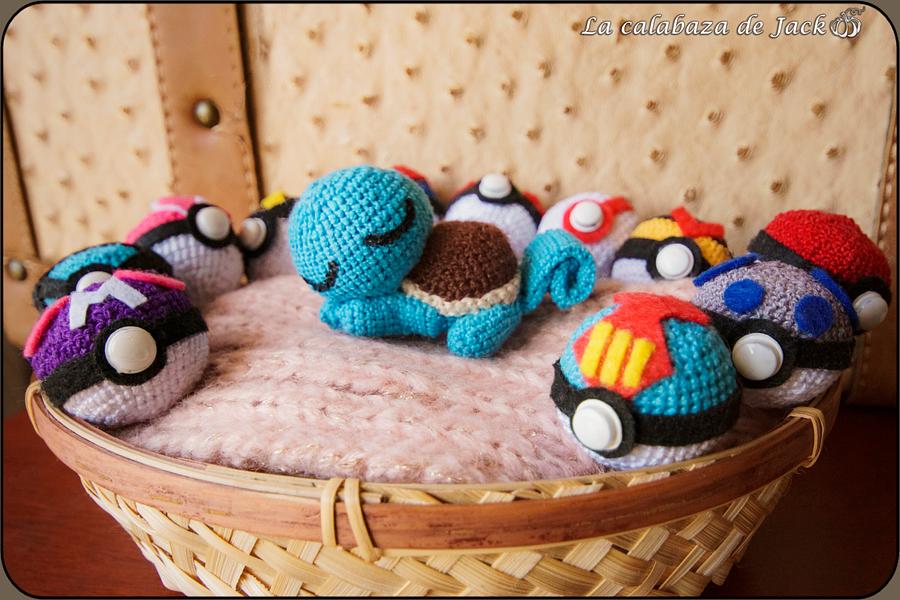 Sleepy Squirtle Amigurumi - Pokemon - La Calabaza de Jack