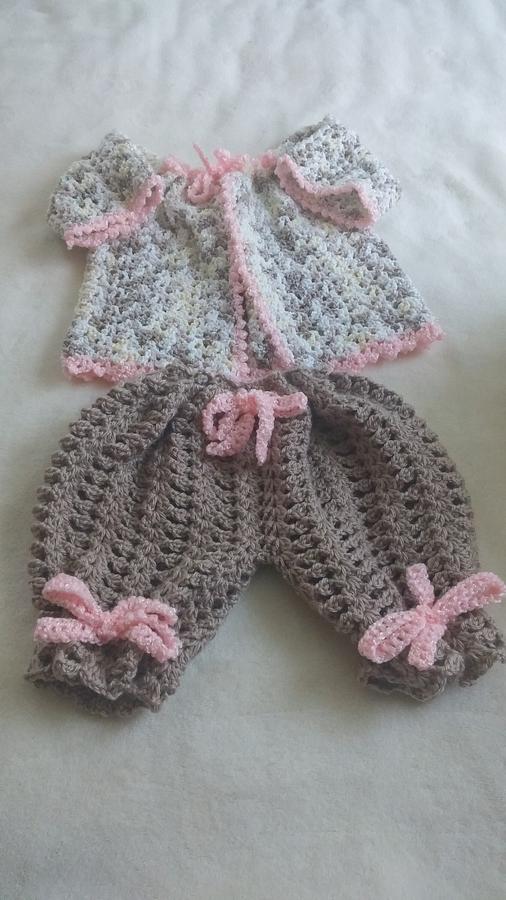 Baby girl bloomer set