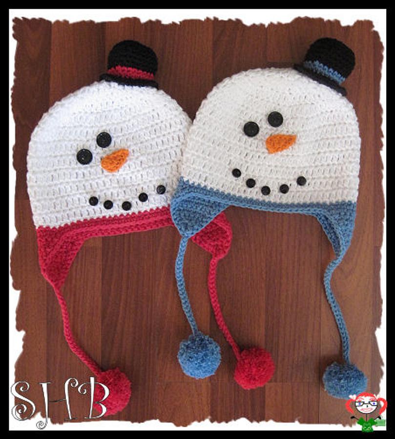 Snowmen Crochet Hats