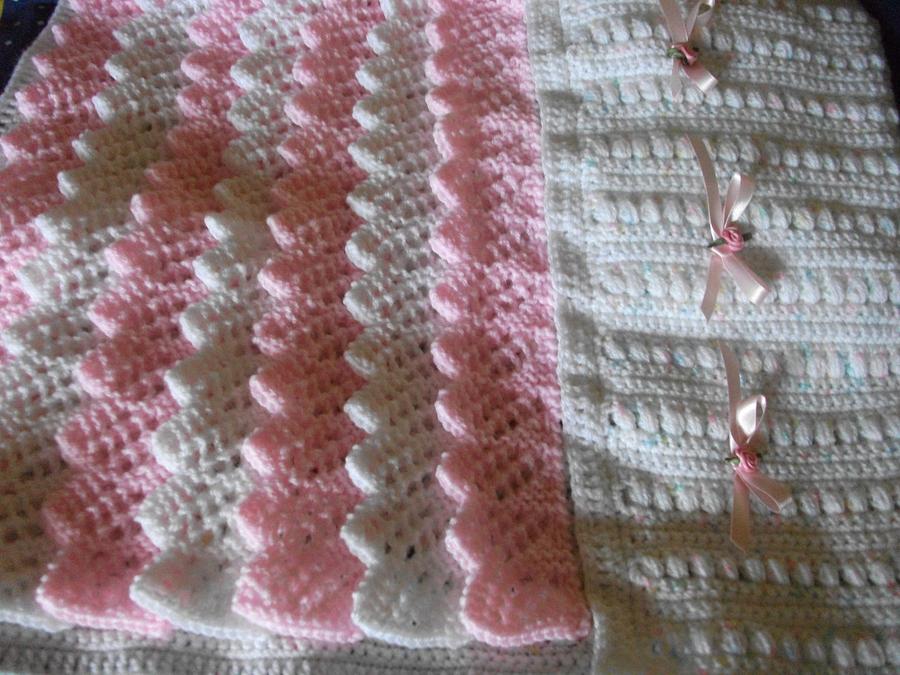 Ribbon Roses and Frills Baby Blanket