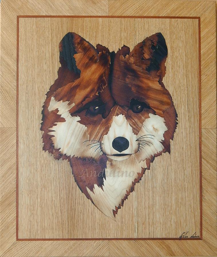 Fox marquetry to order by Andulino