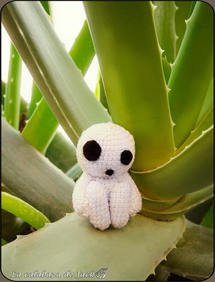 Kodama Amigurumi - Studio Ghibli - La Calabaza de Jack