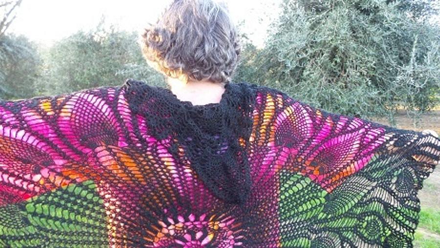 Black Butterfly Shawl