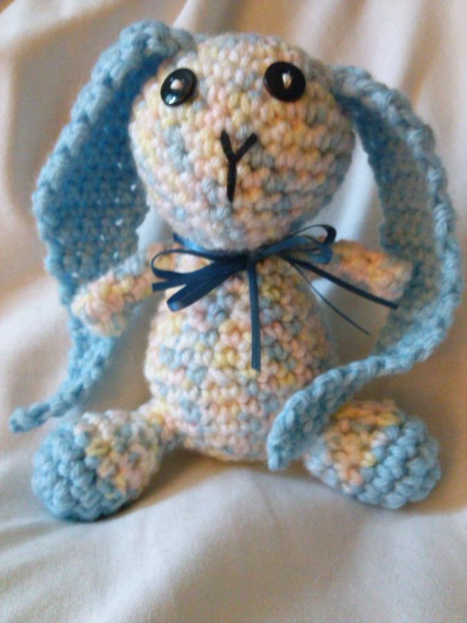 Blue Floppy Earred Bunny